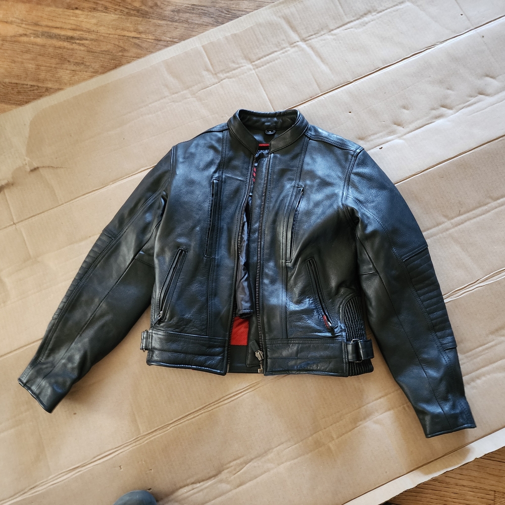 Black Performance Jacket with Glossy Finish